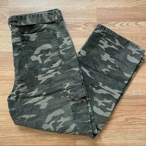 New Look Denim Camo Cargo Pants